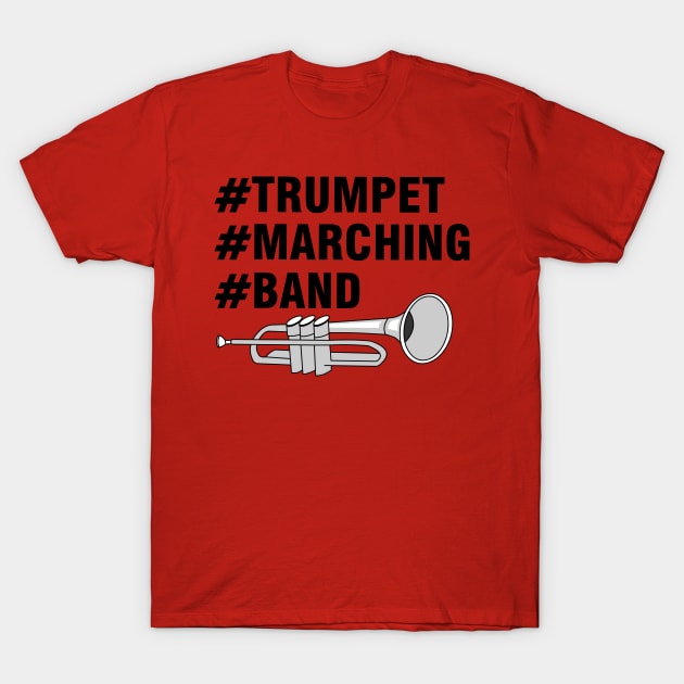 Trumpet Marching Band T-Shirt by Barthol Graphics